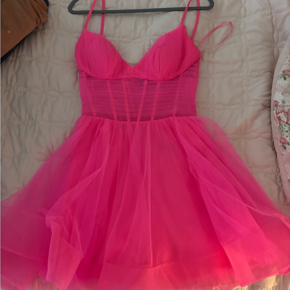 Vibrant Pink Tulle Dress